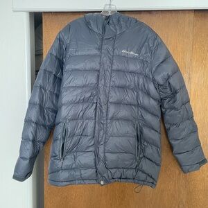 Eddie Bauer Men's Charcoal Puffer Jacket